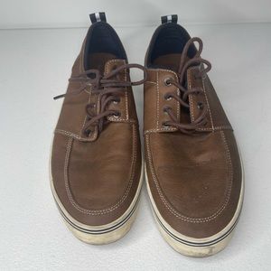 Men's Light Brown Blue Goodfellow & Co Shoe Lace Up Size 7 Dress Shoe